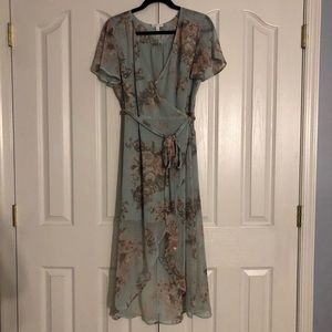 Floral Wrap Dress